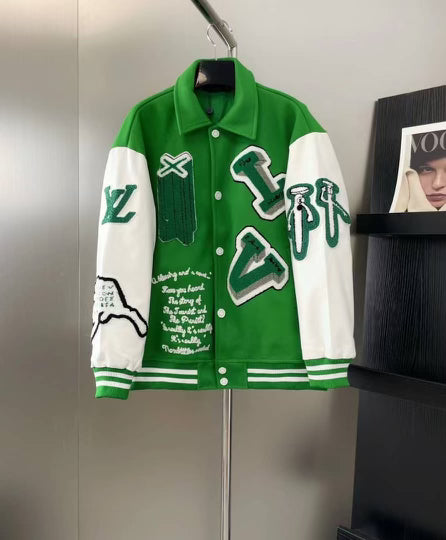 Money Green Varsity Jacket