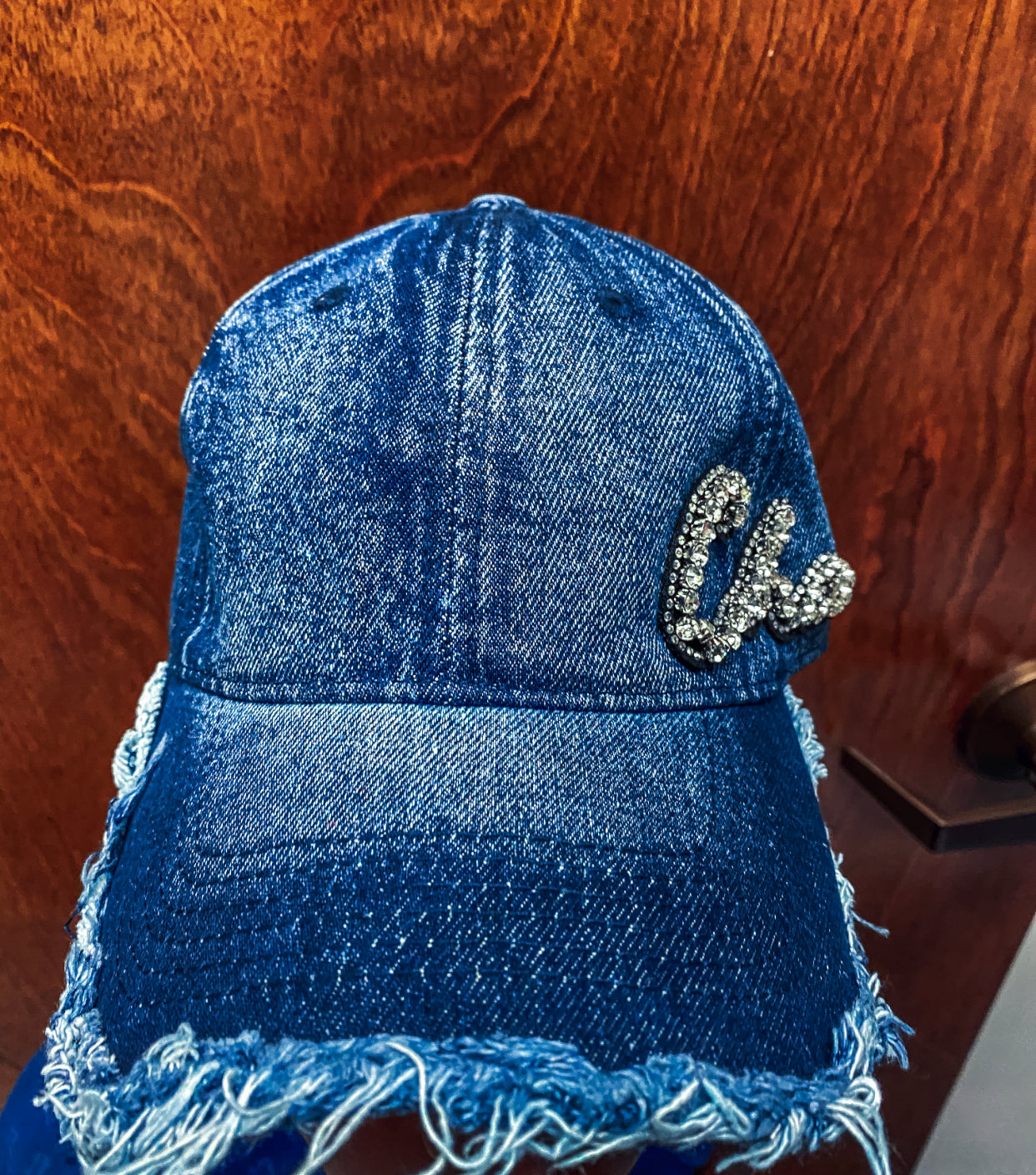 Blue Jean Badazzle Chanel Hat