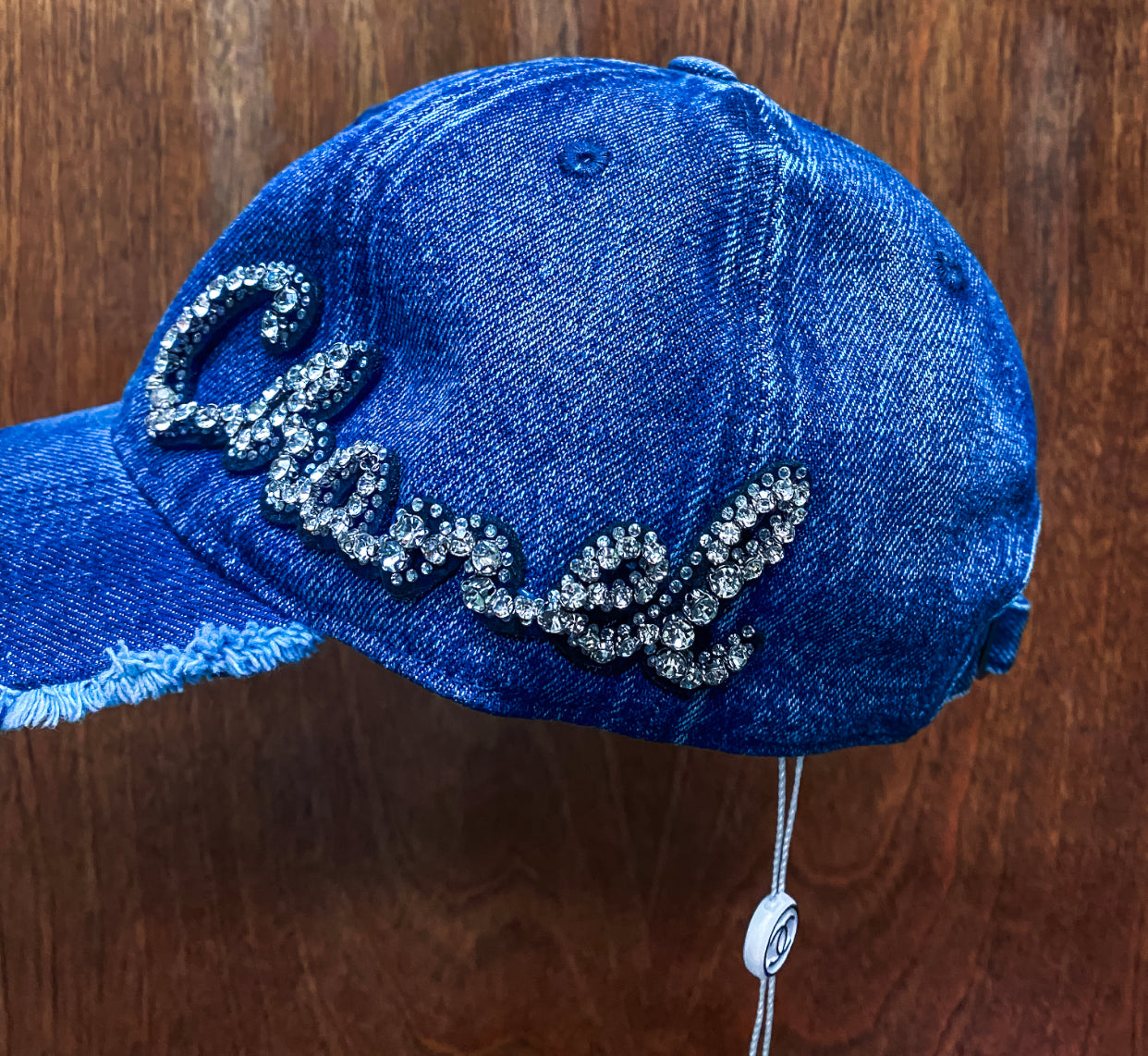 Blue Jean Badazzle Chanel Hat