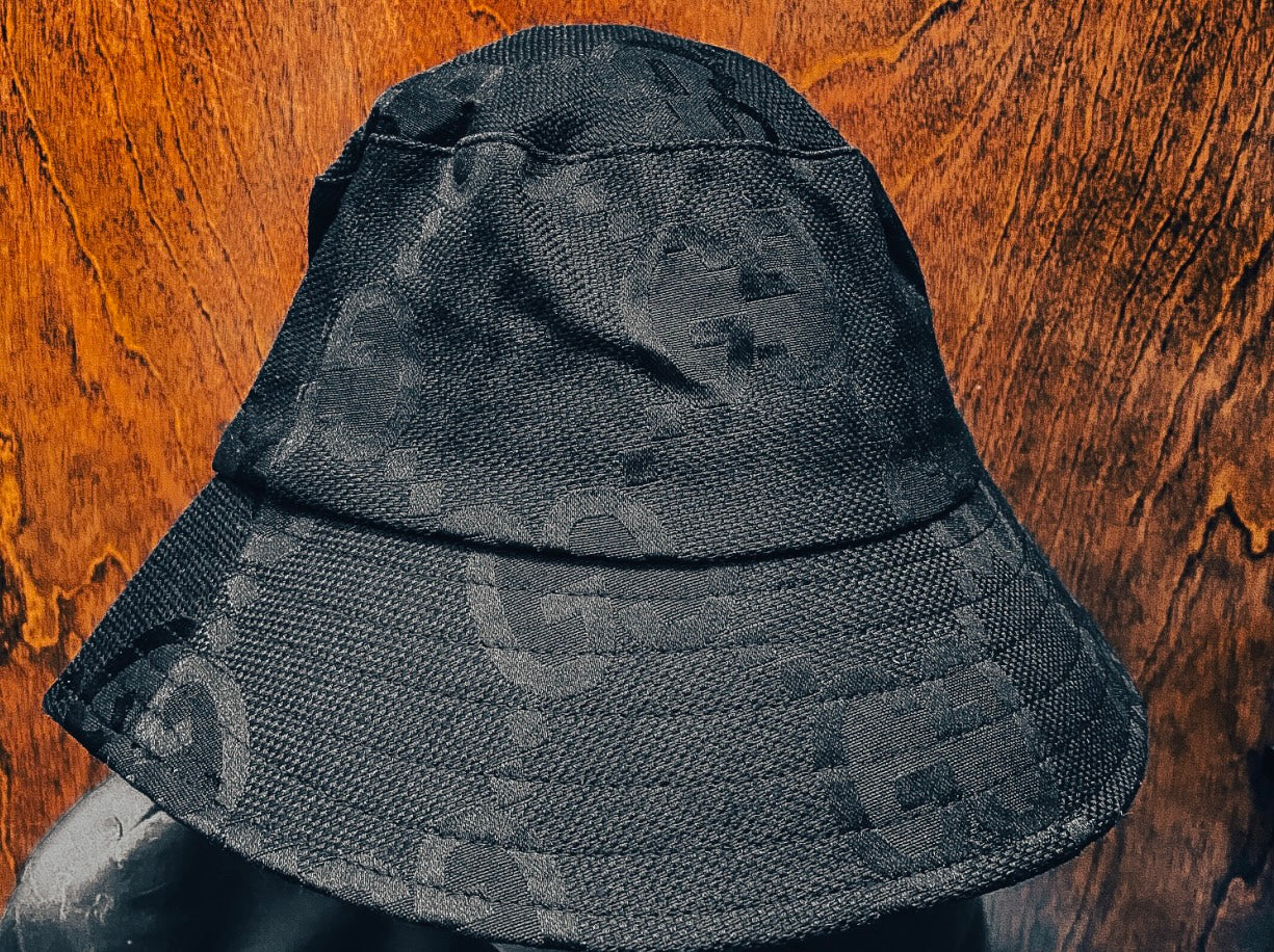 Black GG Short Summer Hat