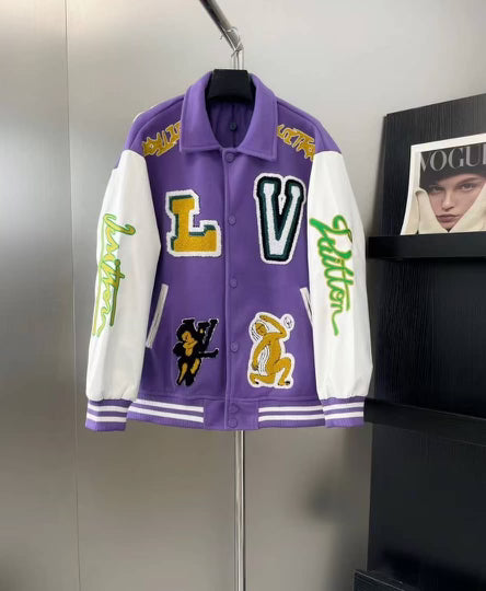 Purple Thunder Varsity Jacket